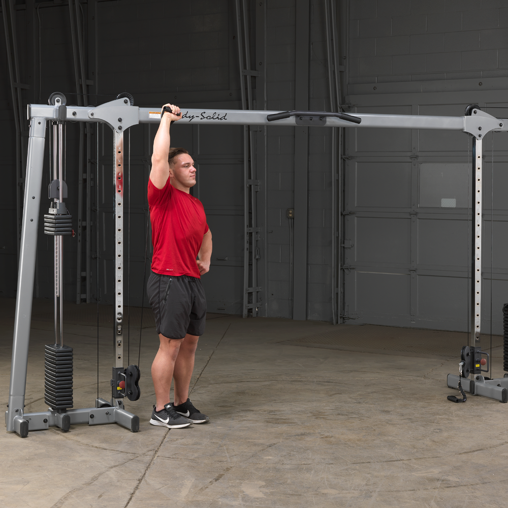 Body Solid Deluxe Cable Crossover GDCC250 Selectorized Home Gym Exercise Station