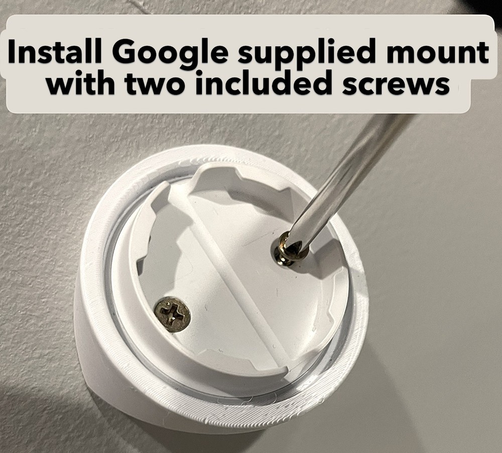 Wall Or Corner Mount Bracket for Google Nest Cam Indoor Wired Camera