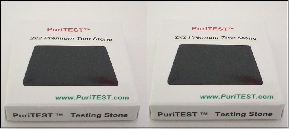 2 Acid Test Stones Gold Silver Platinum Testing Tools