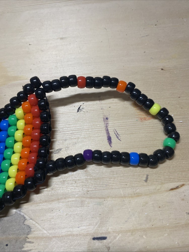 Handmade Kandi Rainbow Mask