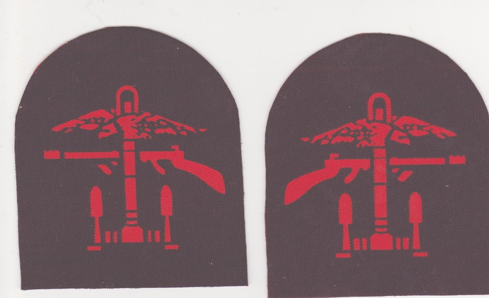 British Commandos WW 2 Patches  Screen printed  a pair. U shape