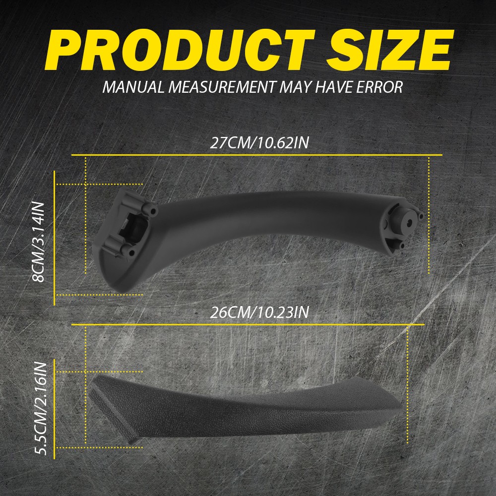 Passenger Side Inner & Outer Door Panel Handle Pull Trim Cover For BMW E90 328i