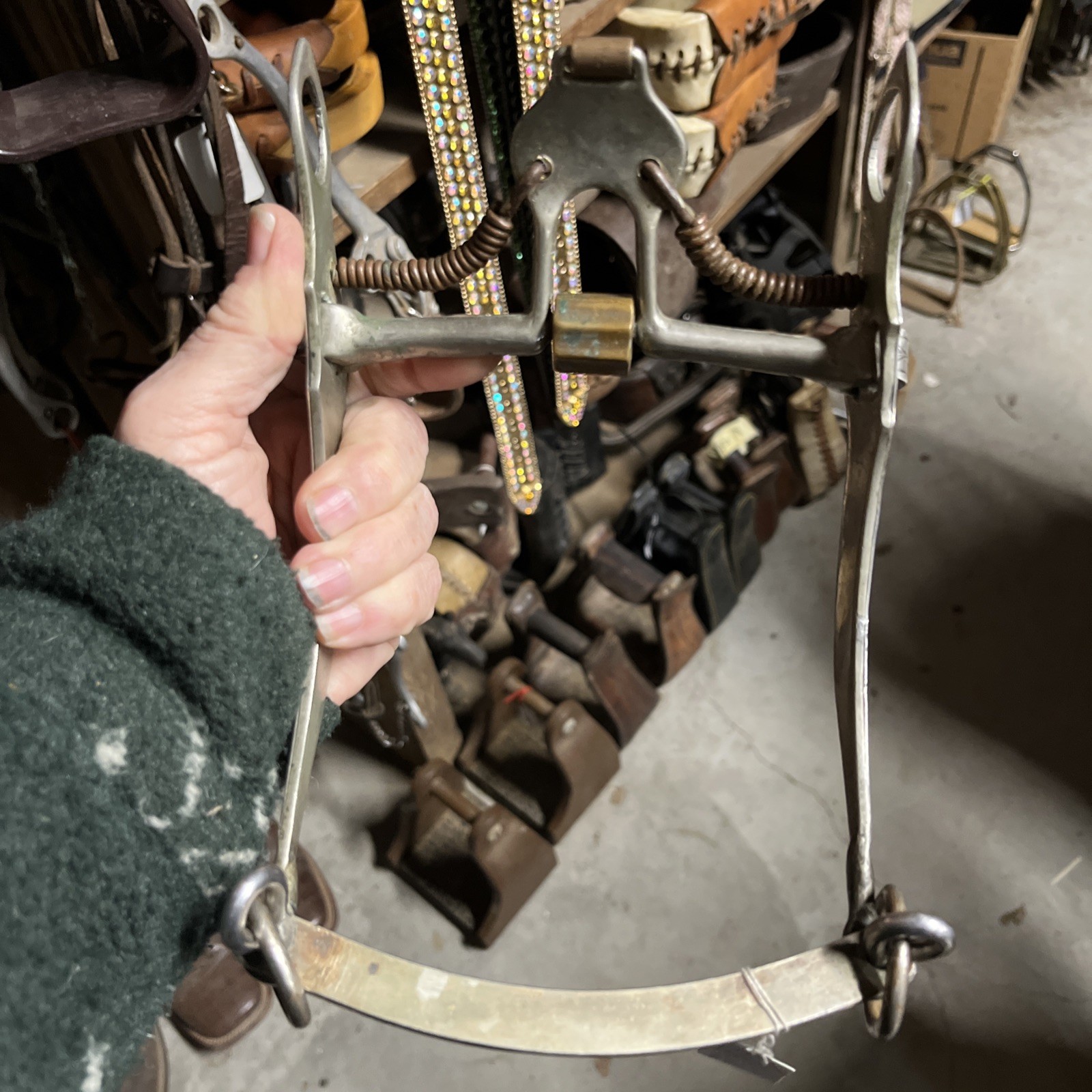 Silver Vintage Spade Bit