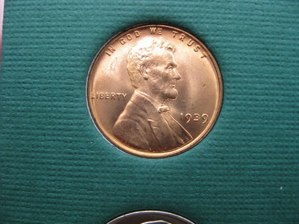 1939 P US Mint Set Gem Brilliant Uncirculated!