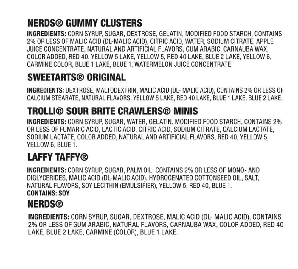 Nerds Assorted Easter Candy Mix 175 Ct Treat Size Bulk Gummy Clusters