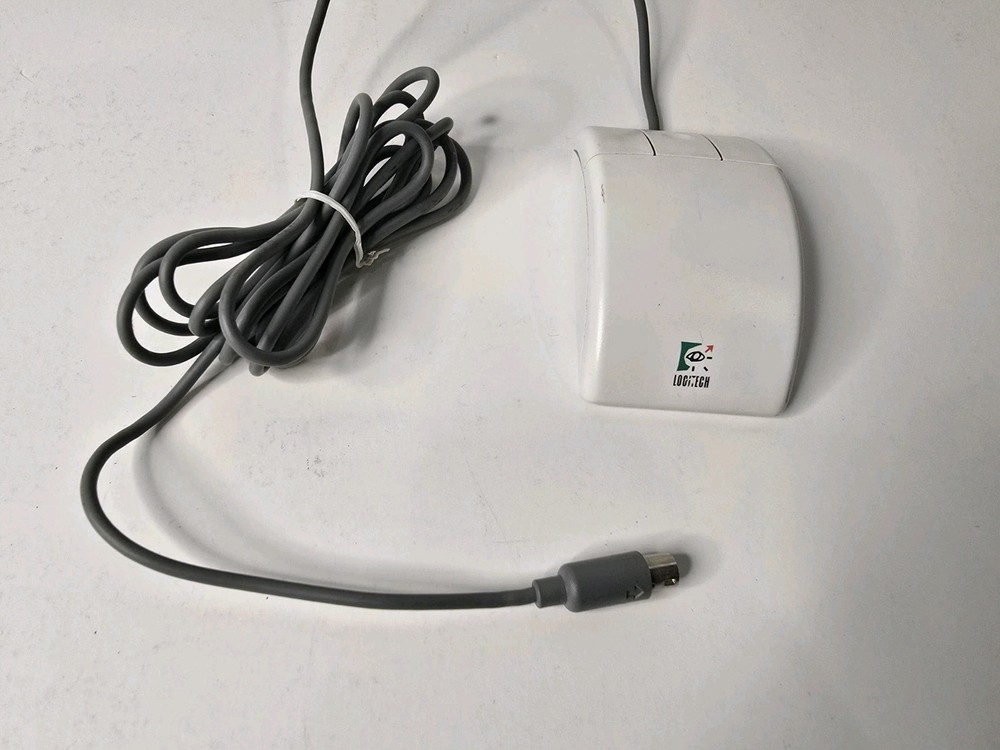Vintage Logitech Serial Mouse CA-93-6MD 3 button | Missing Ball And Cover