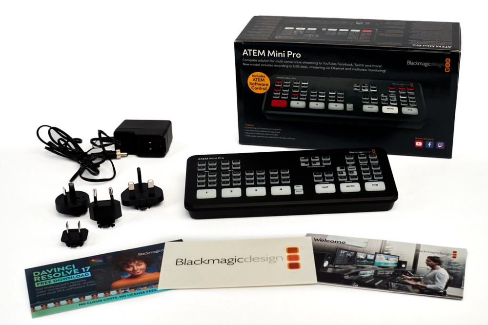 Used Blackmagic Design ATEM Mini Pro Production Switcher