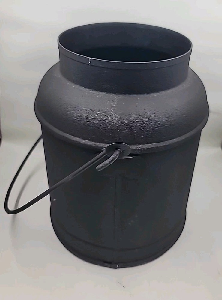 Rustic Tin Milk Can 11" X 7" Diameter