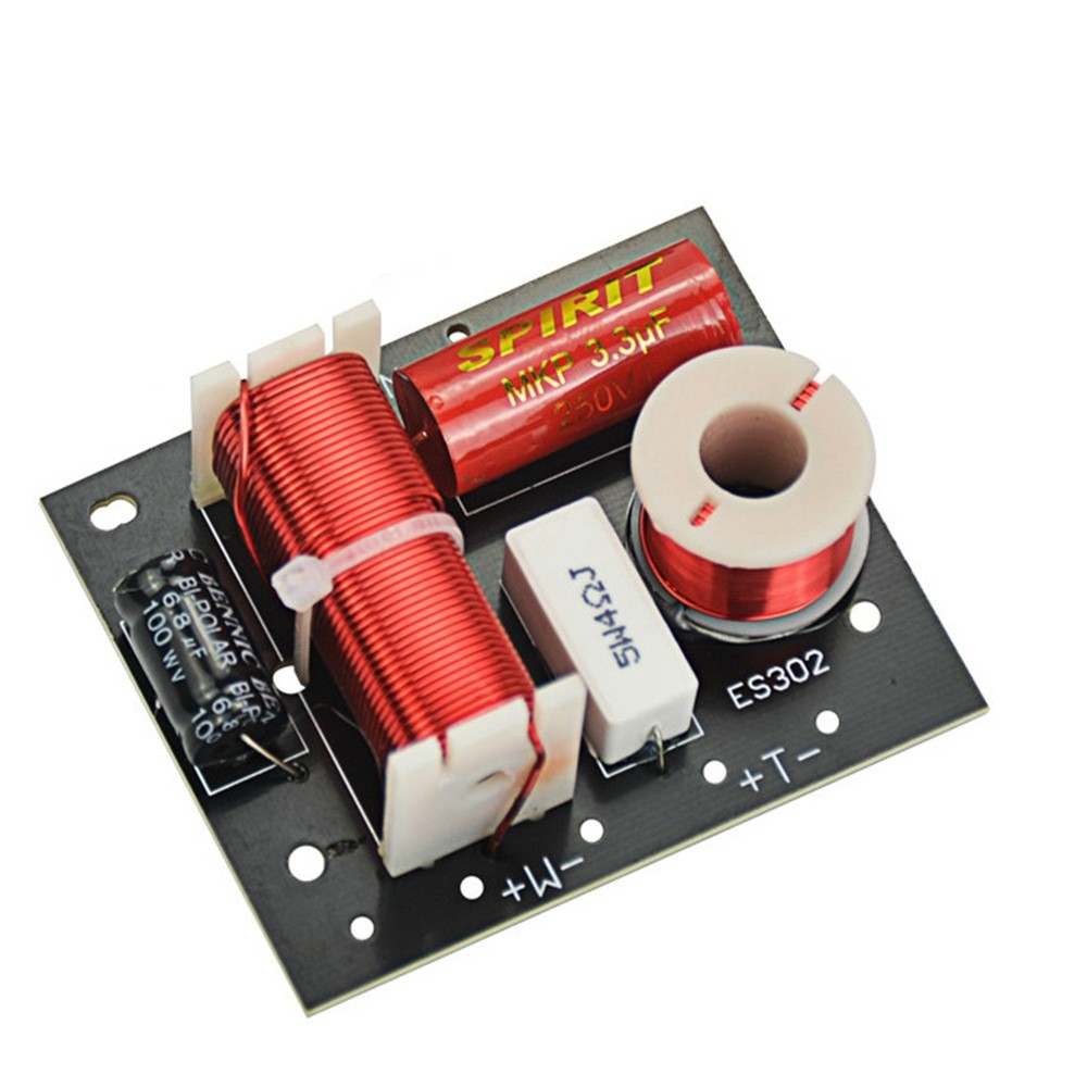 ES302 2 Ways Audio Speaker Crossover Treble+ Frequency Divider Crossovers9344