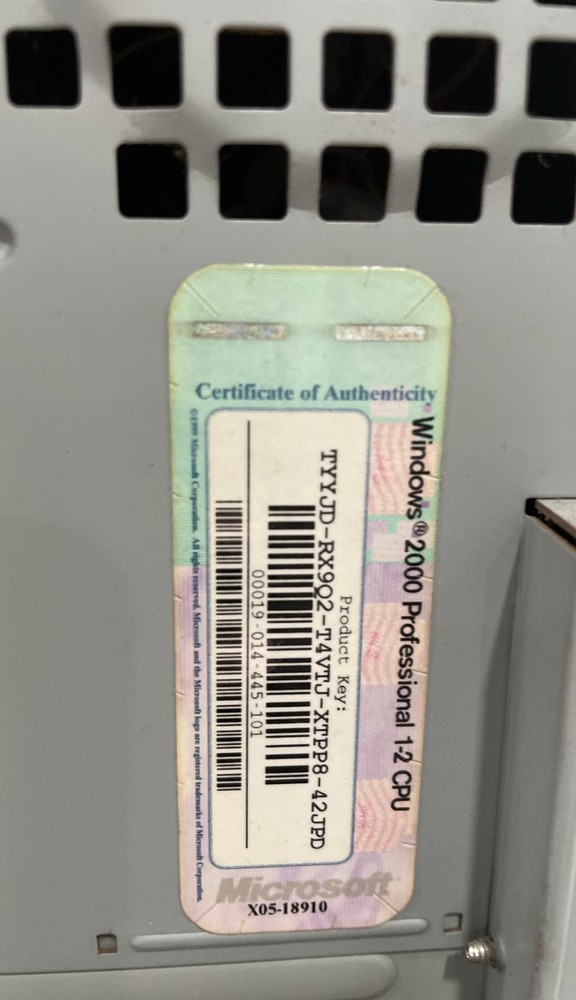 Custom Vintage PC Tower Case Intel Processor Desktop System Unit No HDD