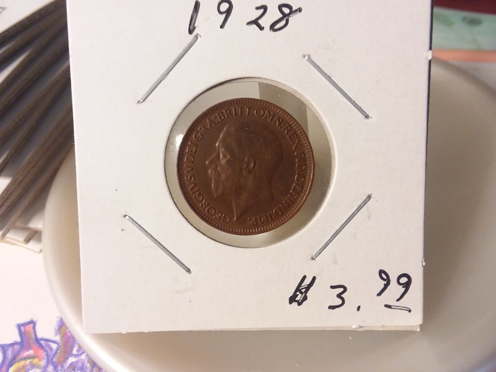 1928 British Farthing - George V