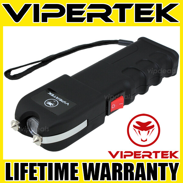 VIPERTEK Stun Gun VTS-989 - Heavy Duty Rechargeable LED Flashlight