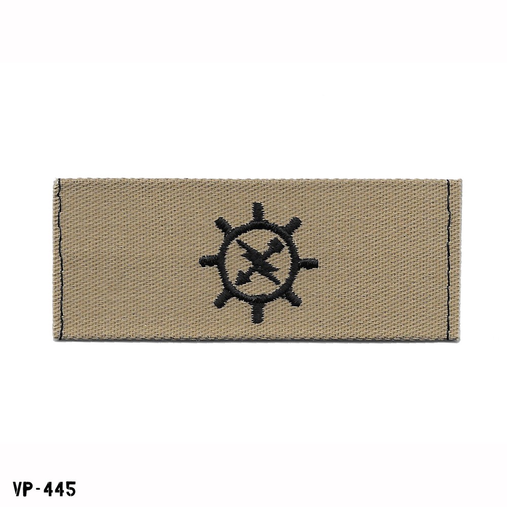 Operations Tech WO US Navy Embroidered Collar Device Patch Desert DCU BDU ~ NEW