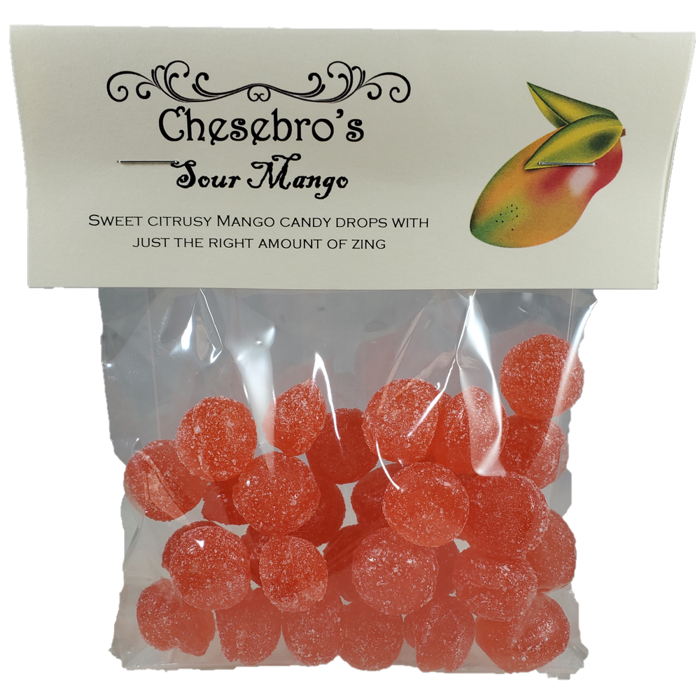 Sour Mango Hard Candy Drops 4.5 Ounces