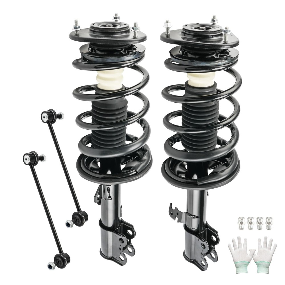 KAX Front Complete Strut & Coil Spring Assembly Sway Bar Stabilizer Link Susp...