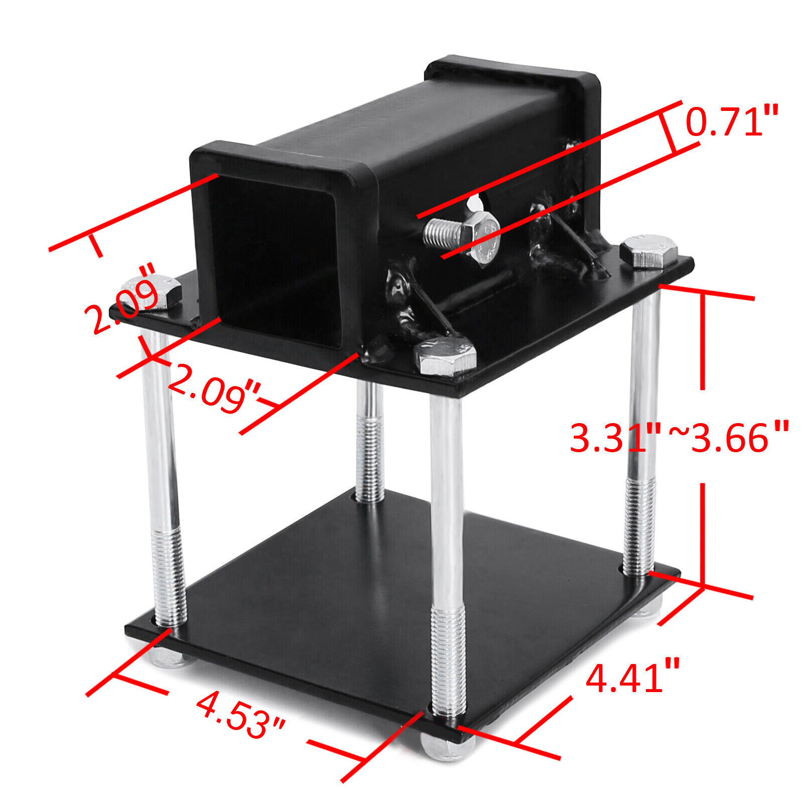 RV Bumper Receiver Adapter 2'' Hitch Mount Bike Rack Cargo Carrier Brand New