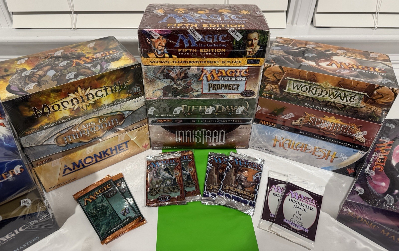 Magic The Gathering booster packs “Gathering The Magic Booster” Bags GREEN