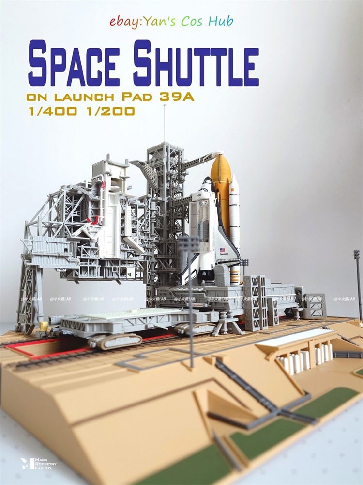 1/400 Dragon Space Shuttle Launch Site 3D Printed Model