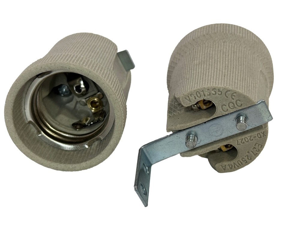 Rebaydo 2pcs F519 E26/E27 Lamp Holder with Mounting Bracket