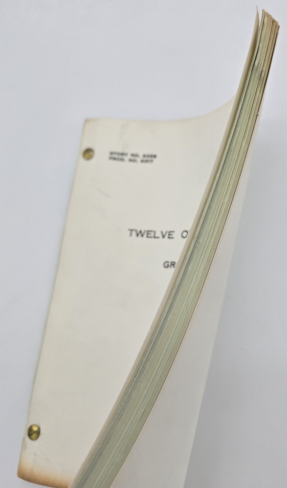 12 O'CLOCK HIGH / William D. Gordon 1966 TV Series Script, "Graveyard"