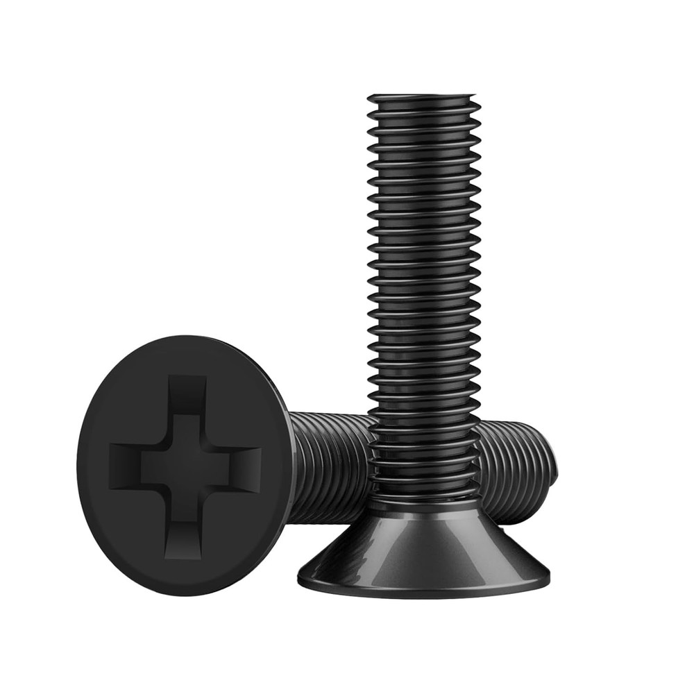 Small Screws Assortment Kit M1.2 / M1.4 / M2.0 Tiny Micro Screws Set Black 500pc