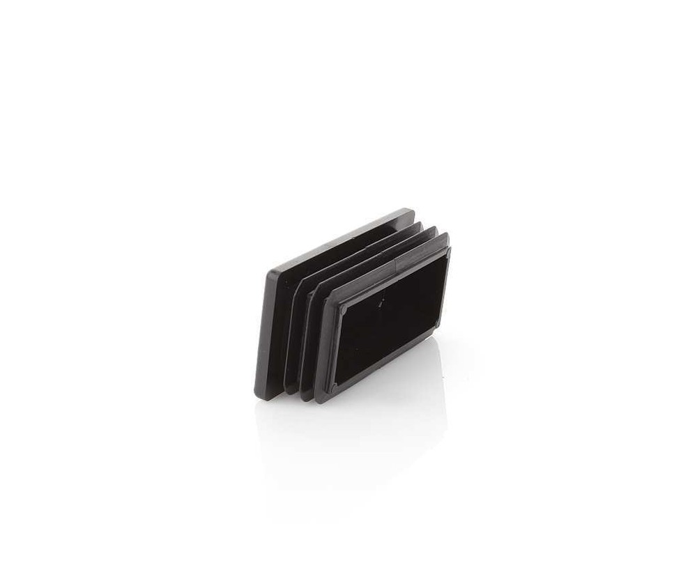 10 x fin plugs rectangular tube 70 x 110 mm rectangle black end caps plastic