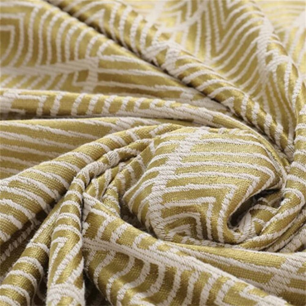 Rectangular Tablecloth Cloth, Yellow (15.7*35.4 inches), Tassel Design, Prote...