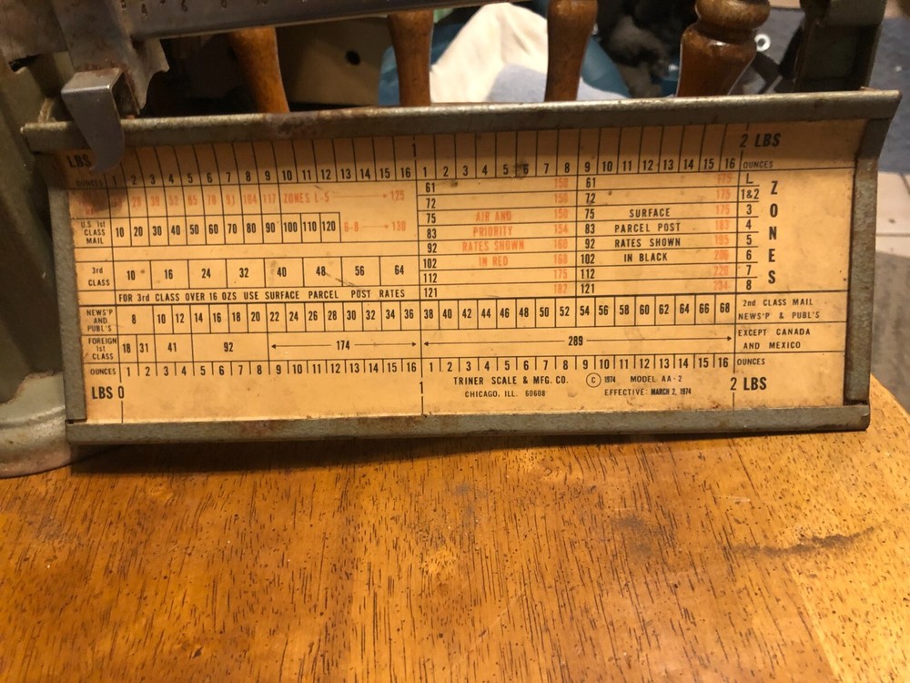 Vintage Triner Postage Scale
