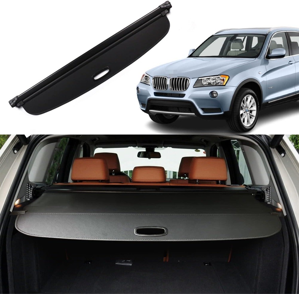Boparauto Retractable Cargo Cover For BMW X3 2011-2017 Trunk Security Cover