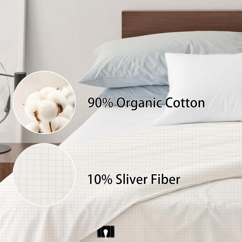 Grounding Sheets Grounding Well Bed Sheets10% Silver Fiber Grounding Flat Sheet