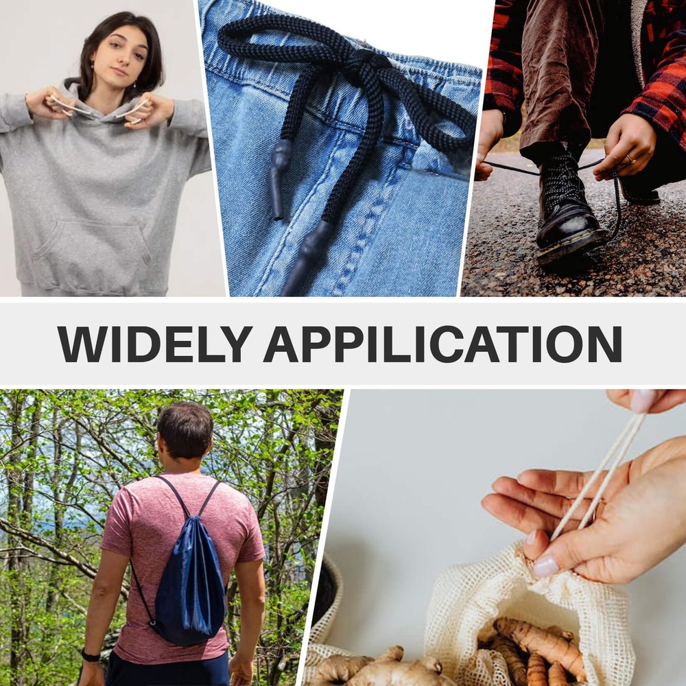 Replacement Drawstring for Shorts - 8 Pcs Durable Hoodie String Replacement in