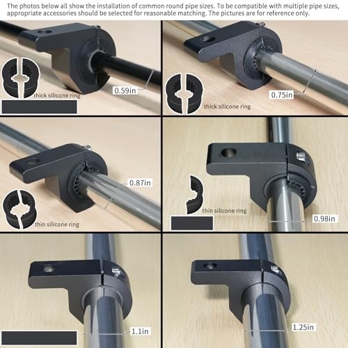 Motorcycle Bull Bar Mounting Bracket 4PCS Horizontal Light Mount 4pcs Mini