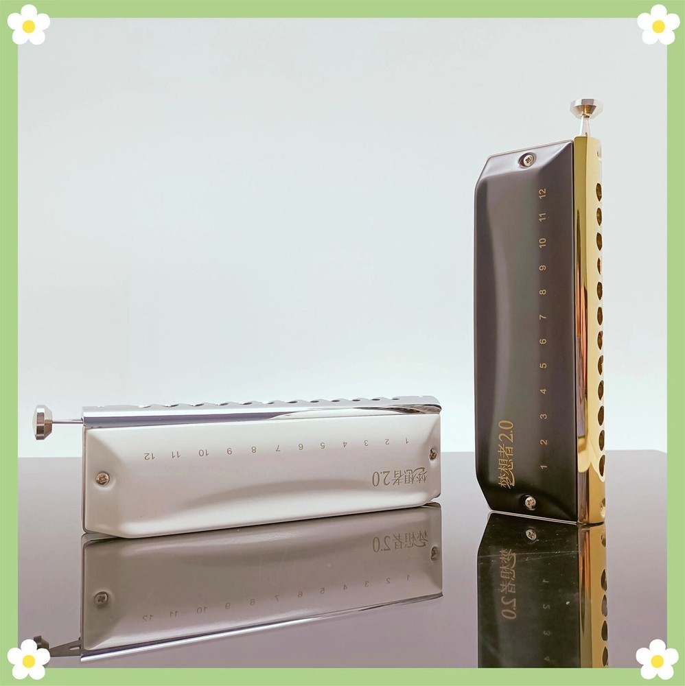 EASTTOP Updated Version Chromatic Harmonica Key C 12Hole Mouth Organ Harmonica
