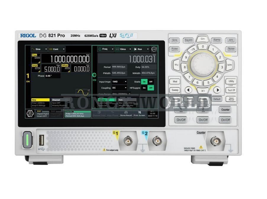 ONE NEW Rigol DG821 Pro Function/Arbitrary Waveform Generator 1 Channel 25 MHz