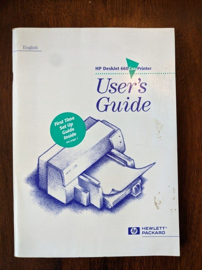 User's Guide for HP Deskjet 660Cse Printer