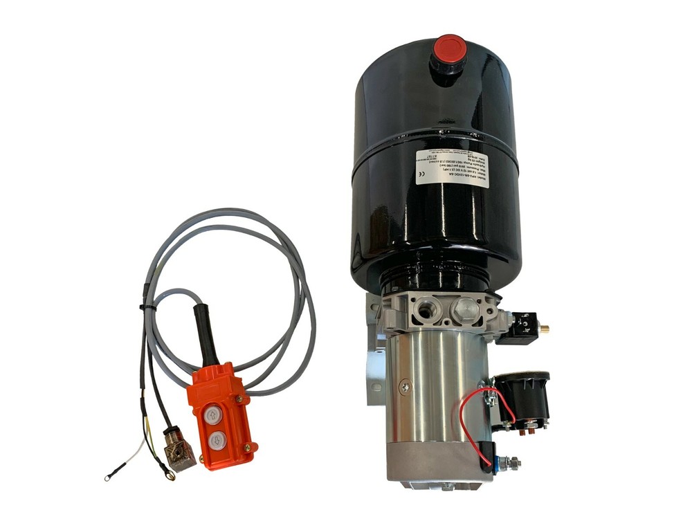 Hydraulic Pump Power Unit Single Acting 12V DC Dump Trailer 8 Quart with Remote
