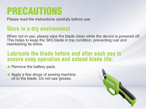 7.2V Battery Powered Electric Garden Scissors Pruning Shear Cordless Tree Pruner