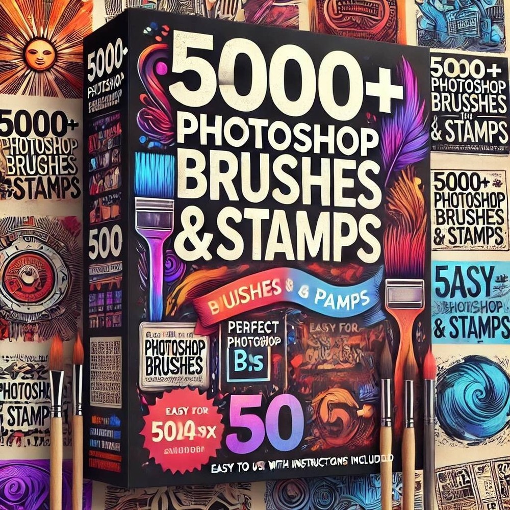 5000+ Photoshop Brushes & Stamps Pack - Perfect for Creative Projects