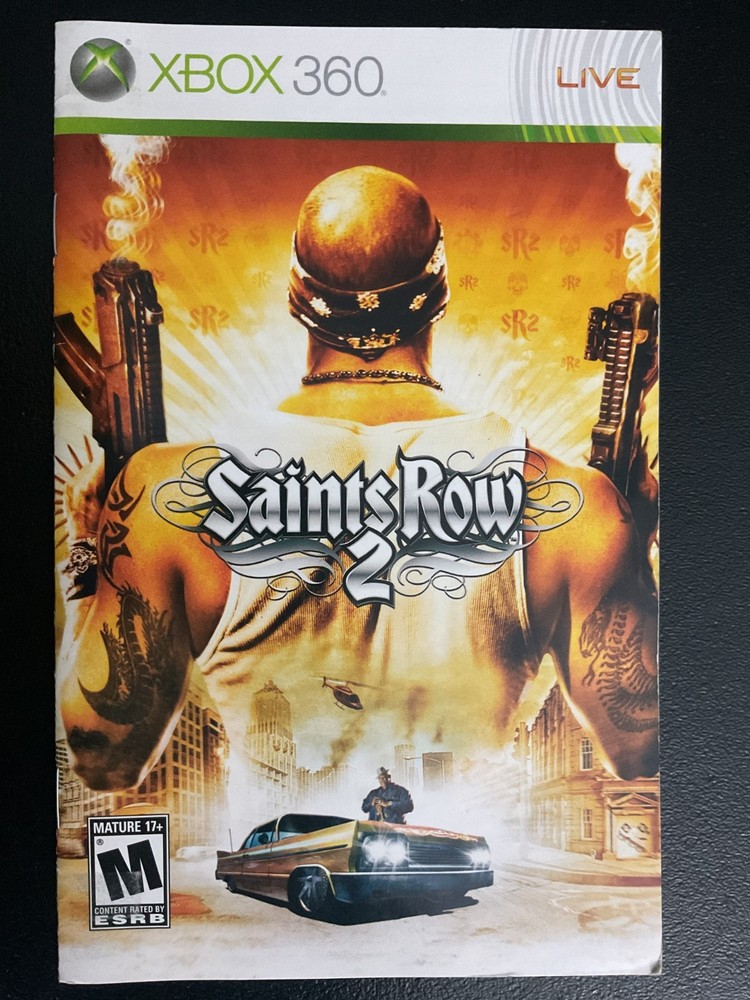 Saints Row 2 Microsoft Xbox 360 Instruction Manual Only
