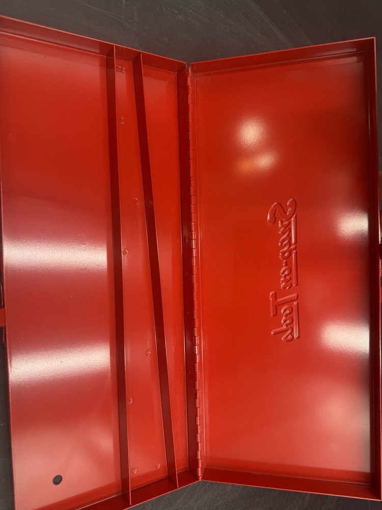 Vintage Snap-On Empty Metal Tool Box Storage Case