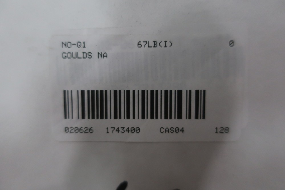 Goulds Stainless Suction Side Plate