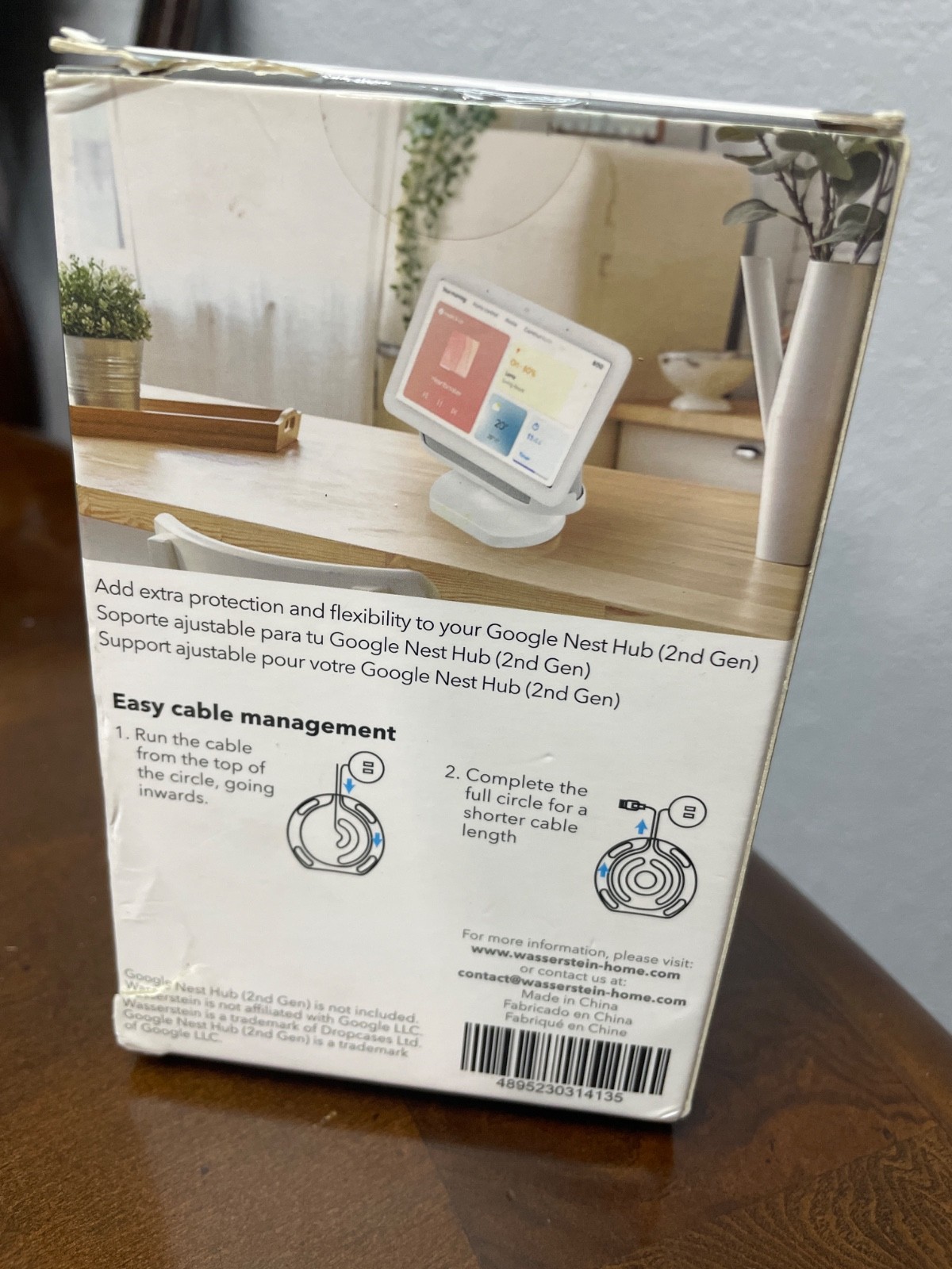 Wasserstein Adjustable Stand for Google Nest Hub