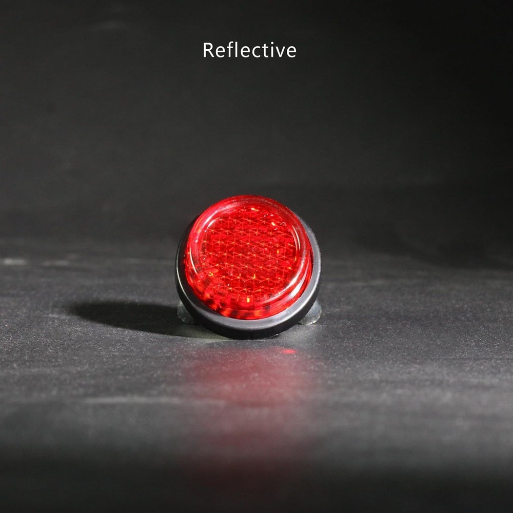 Durable Red Reflectors - Safe Solutions for Nighttime Use on Bikes & Vehicles