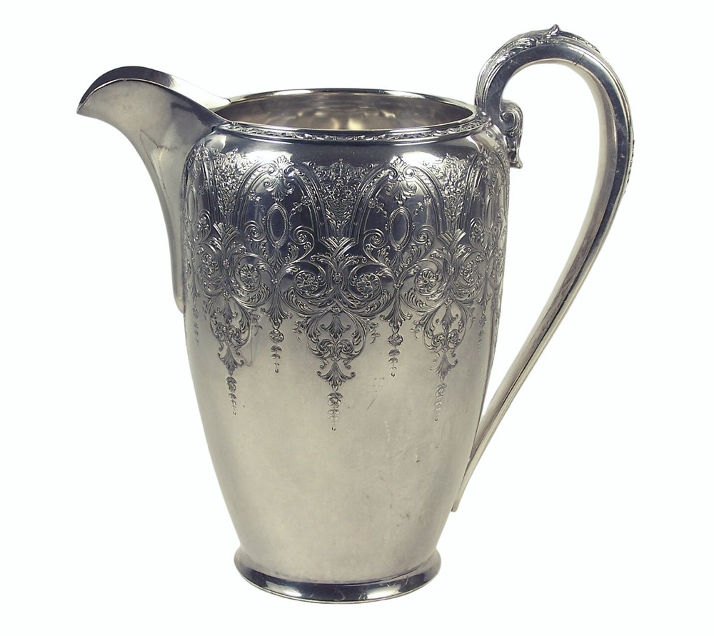Vintage Wilcox Silver Plate Paisley Pattern Water Pitcher International Silver