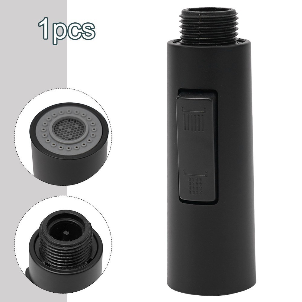 Pull Out Spray Shower Head Setting Kitchen Spare Replacement Tap Sprayer Black