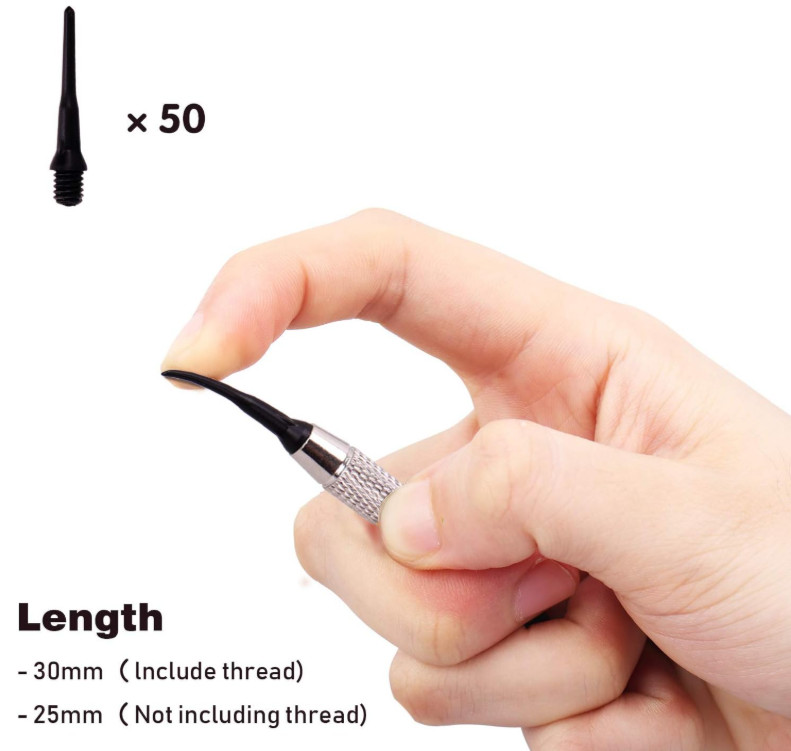 Professional Soft Tip Darts Set 9 Pcs 18g with Extra Tips, Flights & Case