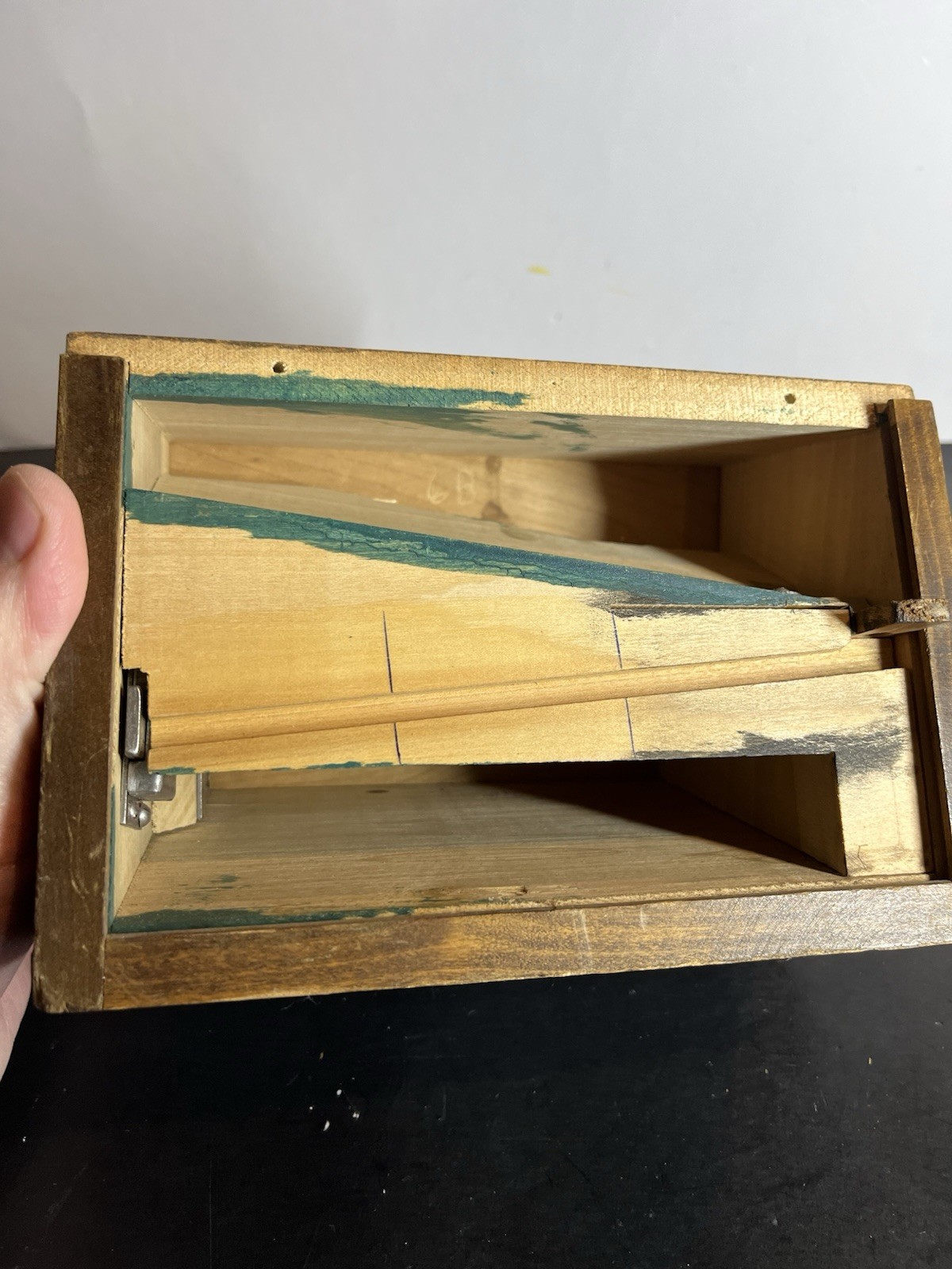 Wooden Small Countertop Trade Simulator. Handmade? Very rare very cool.
