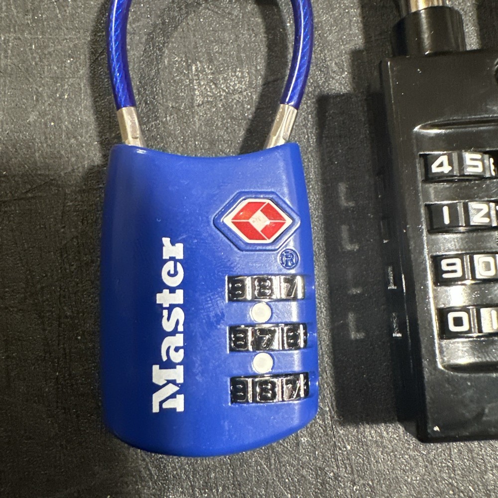 5 TSA Combination Luggage Locks 3~Master 3 #comb,1 Master 4 #&1 Brinks(252)