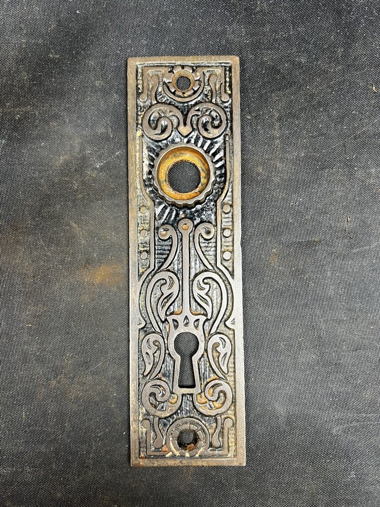 K&D / Taylor & Boggis Knobs, Plates, Key, & Mortise Lock. Complete. H-21100.