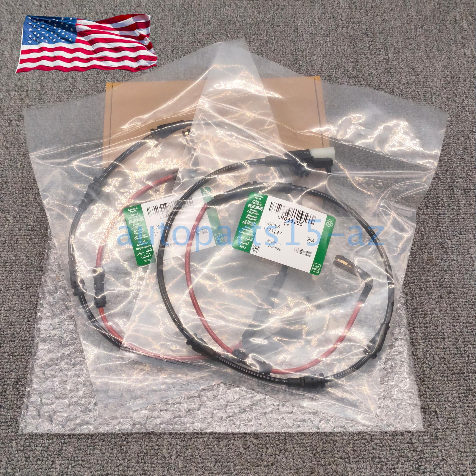 2pcs Rear Brake Pad Wear Sensor Indicator LR033295 for Land Rover Range Rover US